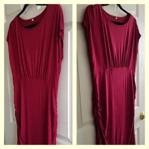 Maternity Red Bodycon Dress